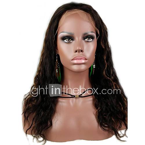 Affordable Full Lace 16 Loose Body Wave 100% Indian Remy Human Hair Lace Wig 5 Colors to Choose