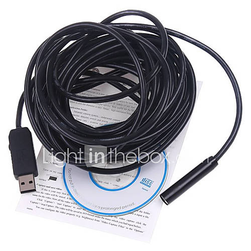 Waterproof USB 1/6 CMOS 4 LED Illuminated Snake Camera Endoscope (7m)