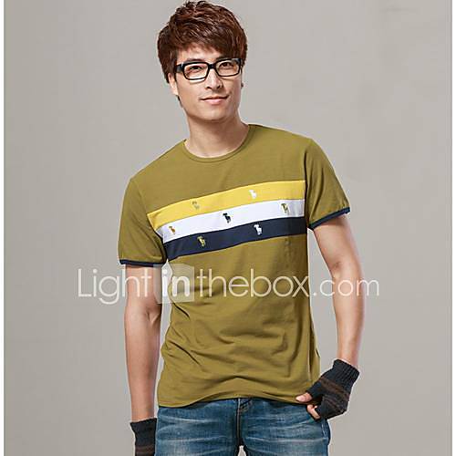 Mens New Slim Short sleeve Leisure Top