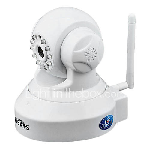 VESKYS T37WIP 720P 1.0MP P2P CMOS IP Camera w/ WiFi / Night Vision / Motion Detection / TF Slot