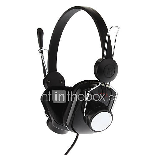 Hm 33 3.5mm Stereo PC Computer Wired Headset Headphone with Built in Mic