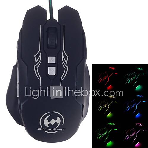 BATKNIGHT Ghost Bat T3200 Colorful Glare USB Gaming Mouse (400 4000 DPI)