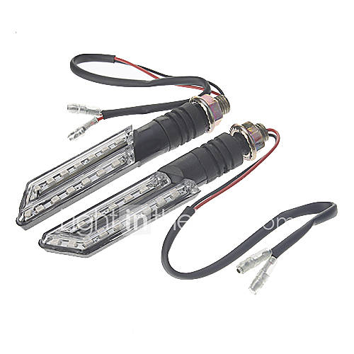 DIY Motorcycle Waterproof LED Quadrangle Turnlight (2 Pieces)