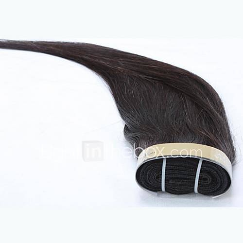 18 Inch 4Pcs Color 1B Grade 4A Peruvian Virgin Straight Human Hair Extension