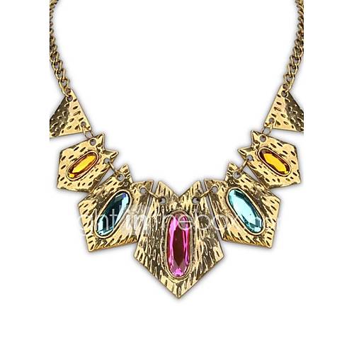 Vintage Style (Geometry Shape) Acrylic ady Noble Chain Statement Necklace (More Colors) (1pc)