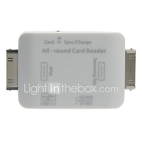 All round All in 1 Memory Card Reader (White)