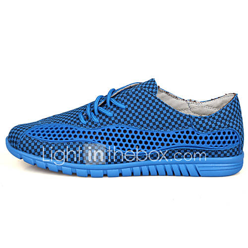 Trend Point Mens Trendy Simple Sneakers(Blue)