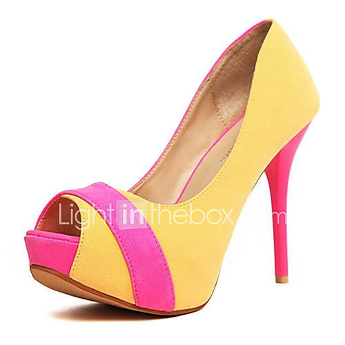 Faux Leather Womens Stiletto Heel Heels Pumps/Heels Shoes (More Colors)