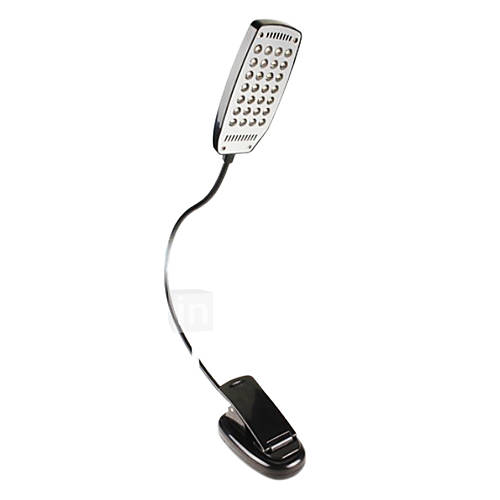 Flexible LED Light Clip Table Desk Lamp White Light USB Plug