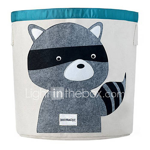 Doomagic Cute Raccoons Print Storage Bag(Screen Color)