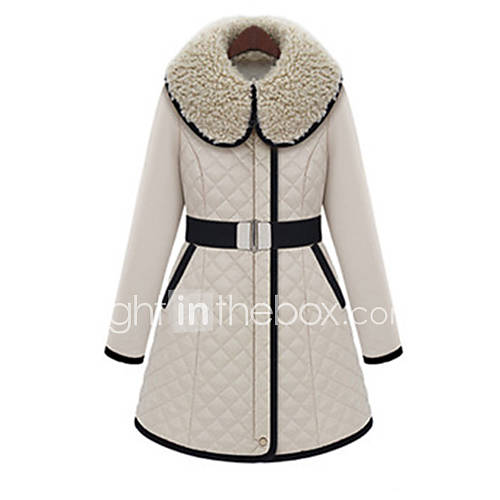 Womens Thick Long Coat with Belt