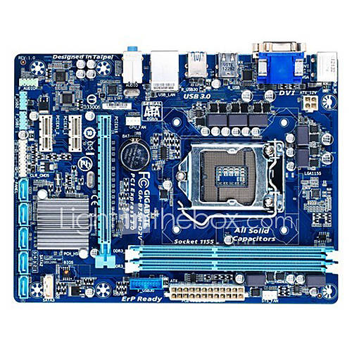 Gigabyte B75M D2V B75 Hight Quality Chip All Solid Capacitors Motherboards for Desktop