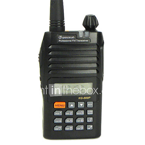 Walkie Talkie UHF 4W / VHF 5W 128CH KG 669 WOUXUN DTMF ANI VOX Alarm FM Two Way Radio IP55 Waterproof