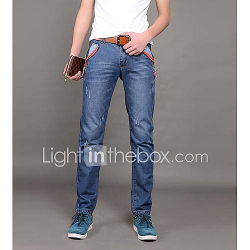 Mens Fashion Slim Jeans Pants