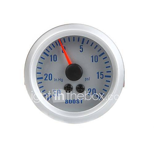 Turbo Boost Vacuum Gauge Meter for Auto Car 2 52mm 0~30in.Hg 0~20PSI Orange Light