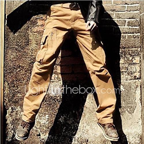 Mens Outdoor Casual Code Multiple Pockets Of loose Tooling Pant