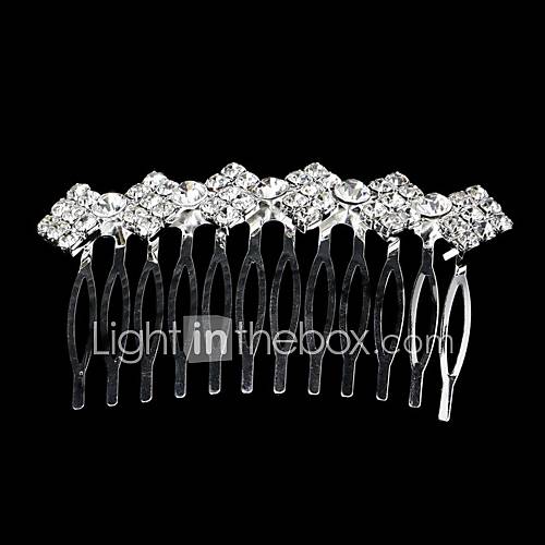 Alloy Womens Wedding/Party Hair Combs With Rhinestone