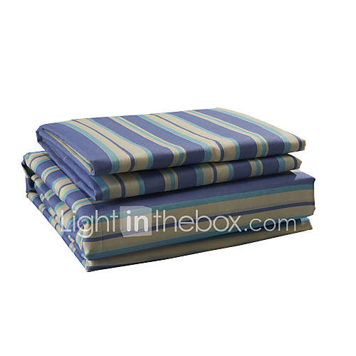 Sheet Set, Microfiber Stripe Blue