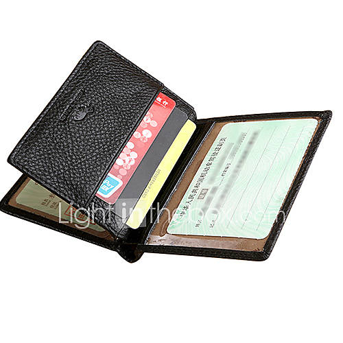MenS Leather Short DriverS License Card Id Holders