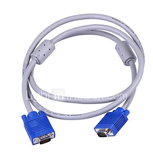 VGA Male to Male Connection Cable   Blue Grey (1.5m)