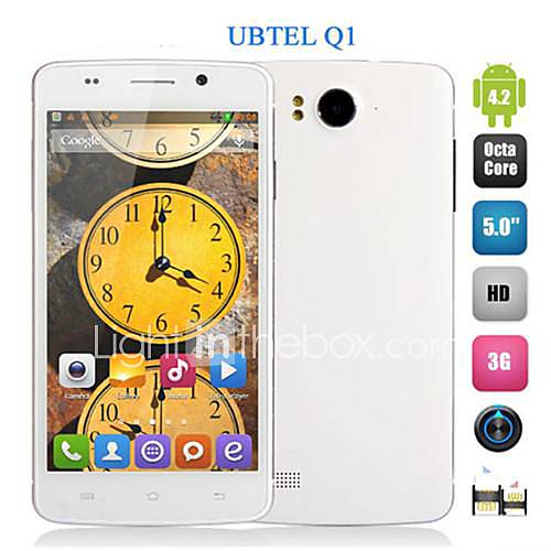 UBTEL Q1 5.0Inch MTK6592 Octa Core SmartPhone IPS HD Screen 1GB16GB 8.0MP Android4.2 3G GPS OTG