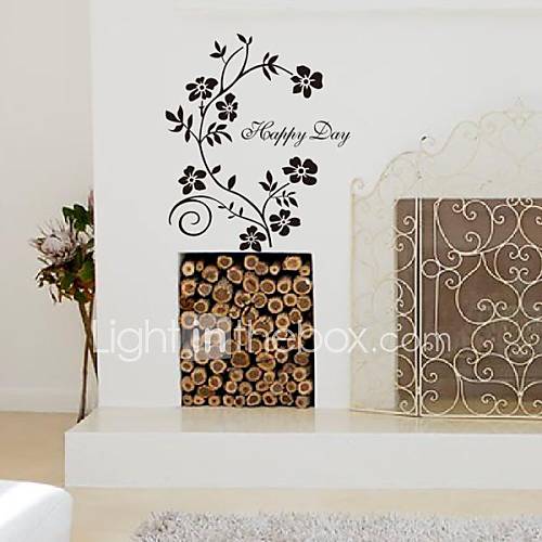 Botanical Tree Flower Decorative Wall Stickers