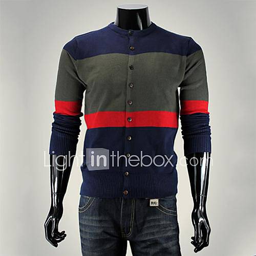 Mens Hot Selling Fashion Spell Color Knitwear