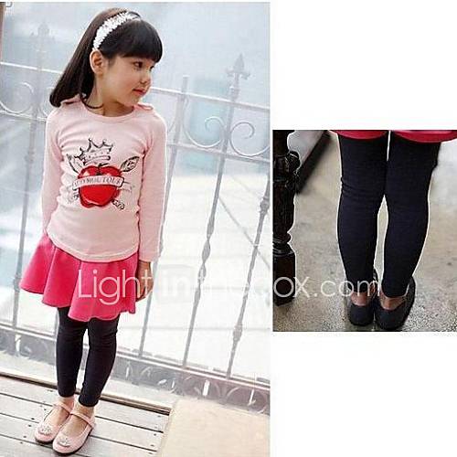 Childrens Pure Color Render Leggings