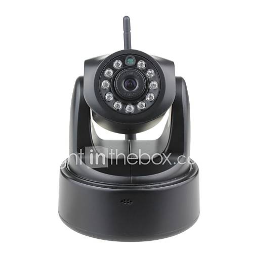 H.264 P2P 1.0MP 720P Surveillance HD Wireless IP Camera ,Wi Fi ,SD,IR Cut,11 LED,RJ45,Onvif  Black