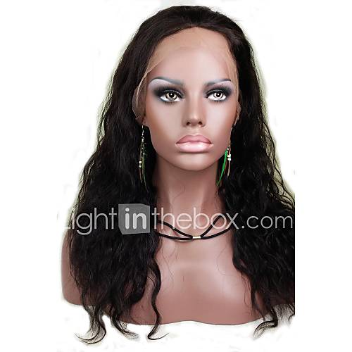 Affordable Lace Front 16 Loose Body Wave 100% Indian Remy Human Hair Lace Wig 5 Colors to Choose