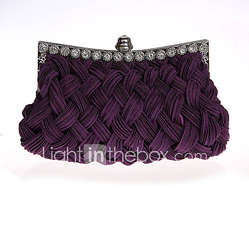 ONDY NewFold Knit Texture Diamond Evening Bag (Purple)