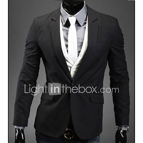 Mens Pure Color Suit