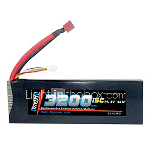 DLG 14.8V 3200mAh Li Po Battery(T Plug)