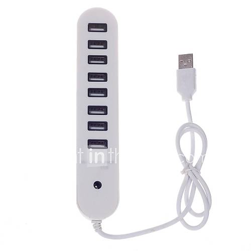 Hi speed 8 Port USB 2.0 Hub (53cm Cable)