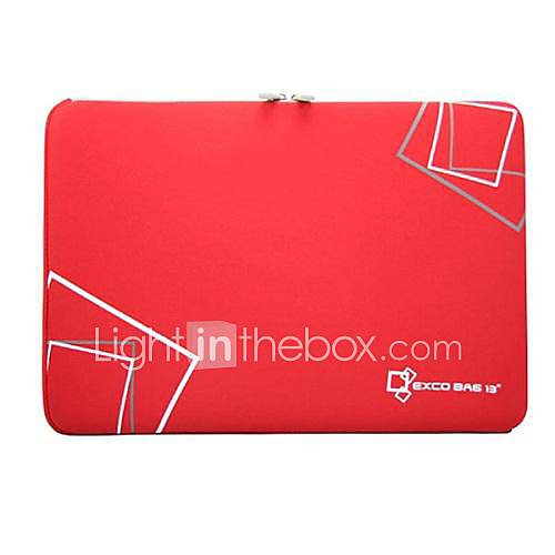 EXCO Block Diagram Pattern Neoprene Bag for 13 Inch Laptop