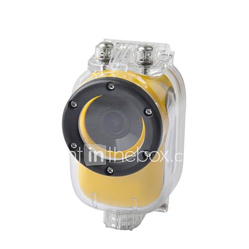 30m Waterproof Full HD 1080p 5.0 MP CMOS Outdoor Sport DVR Camcorder   Yellow