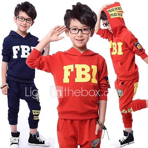 Boys Letters Hoodies Sports Clothing Sets