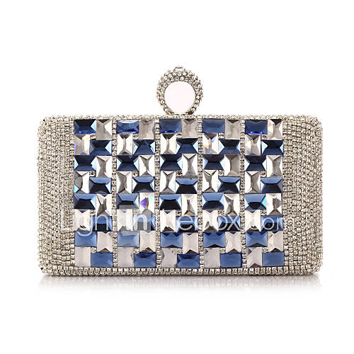 Polyster Wedding/Special Occation Clutches/Evening Handbags With Rhinestones