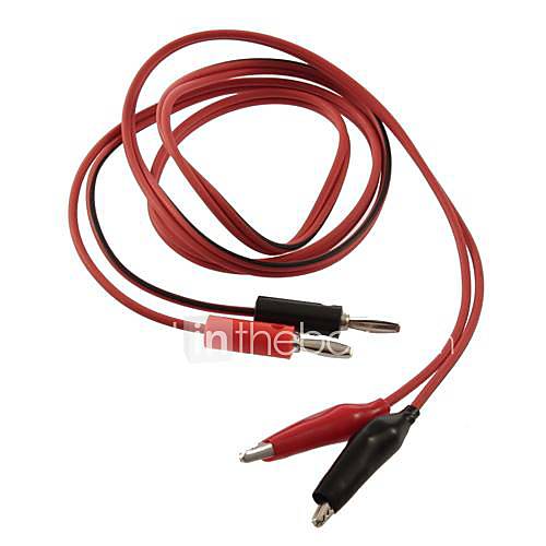 Digital Multimeter Alligator Clip to Banana Plug Test Lead Probe Cable Cord