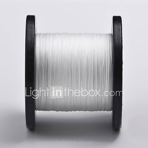 500M Clear White 50LB 0.40mm 22.7kg 4 Carriers 100% PE Spectra Fiber Dyneema Braid Fishing Line