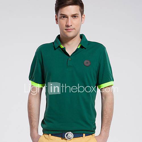 Mens Summer Cool And Refreshing And Breathe Freely Lapel T shirts