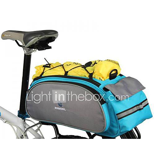 Cycling 600D Polyester Wearproof Shockproof Fashion Bicycle Shelf Bag Bike Back Seat Bag