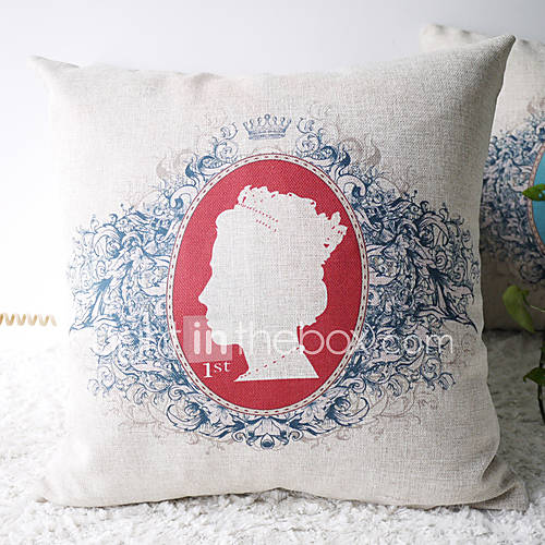 Classic Queen Elizabeth II in House Decorative Pillow Cover