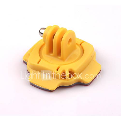 G 243 Yellow 360 Degree Helmet Mount for Gopro Hero 3 / 3 / 2