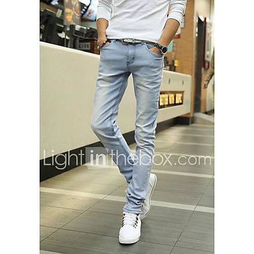 Mens Fashion Slim Jeans Pants