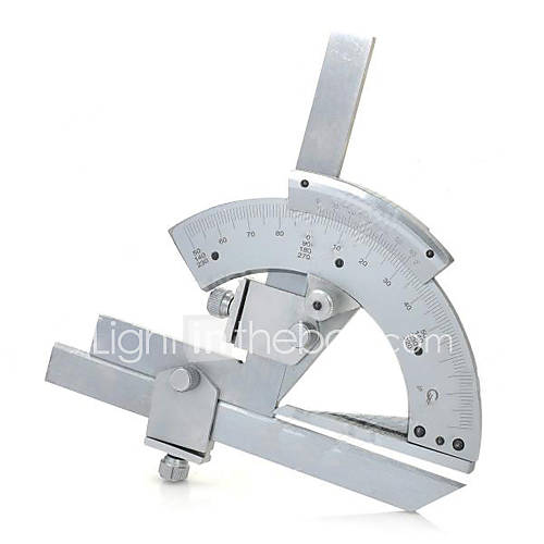 Universal 0~320 Degree Bevel Protractor Angular Dial Vernier Caliper   Silver