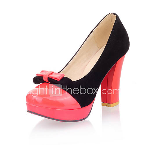 Leatherette Womens Chunky Heel Heels Pumps/Heels Shoes(More Colors)