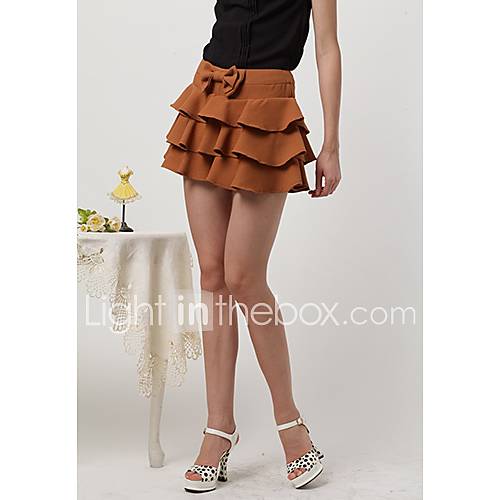 WomenS Spring Layers Bow Skirt