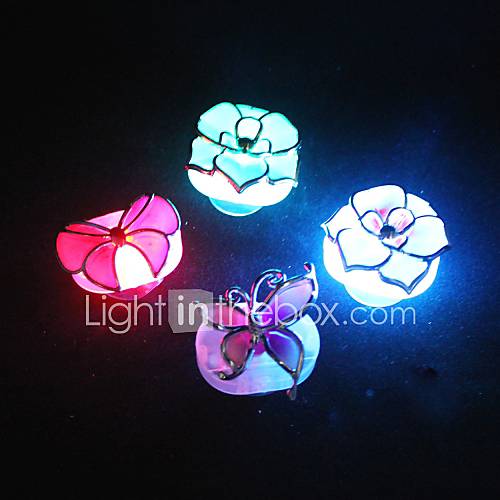 FlowerButterfly LED Lamp   Set of 4 (Random Design)