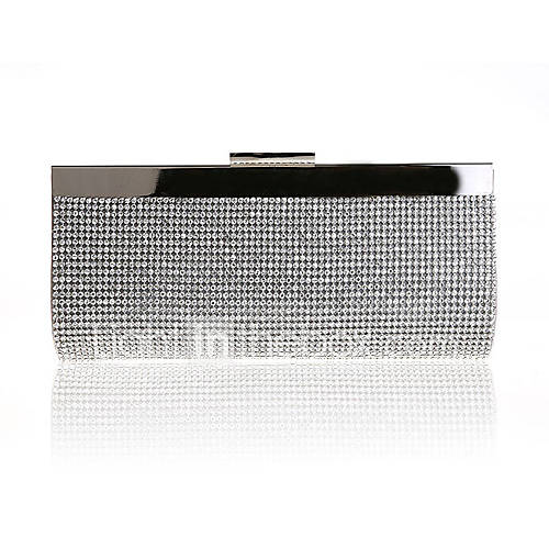 ONDY NewLong Section Diamond Evening Bag (Silver)